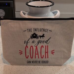 Inspirational Coach Canvas Makeup Bag